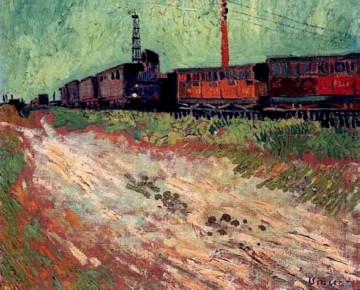 Vincent Van Gogh Painting - Railway Carriages Vincent van Gogh